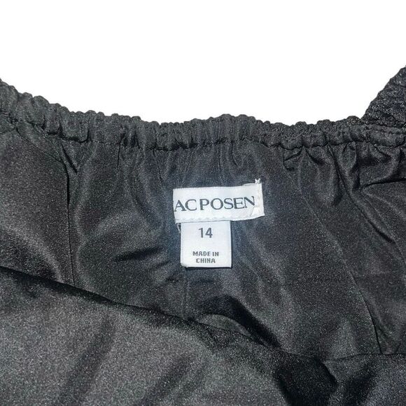 Zac Posen Girls Beverly Black 3-Tiered Dress Flounce Sleeveless Pullover size 14 - Picture 8 of 9